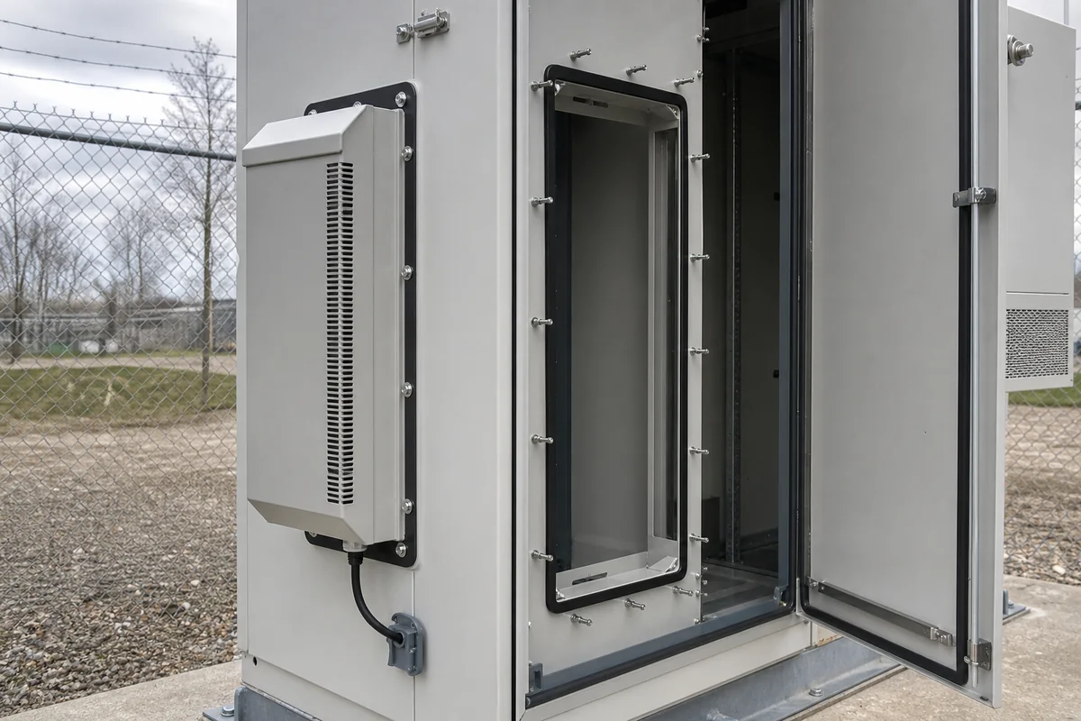 Cooling hardware and cabinet cutout interface