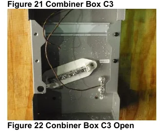 Open Type 3R photovoltaic combiner-box sample shown in the UL firefighter safety research report