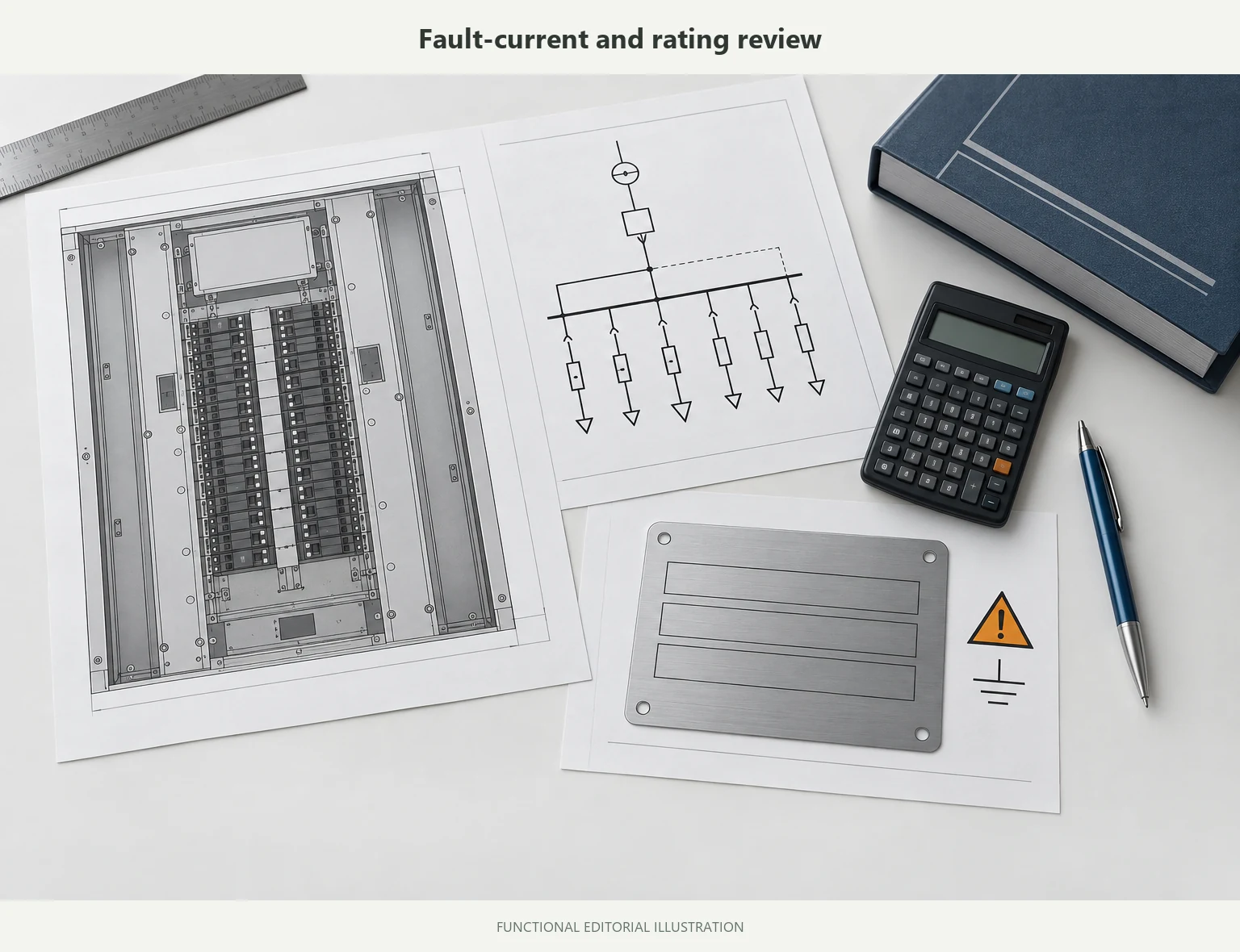 Engineering review of panelboard fault current and short-circuit rating information