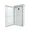 Open NEMA 4X electrical enclosure showing a gasketed outer door and an inner equipment door with control cutouts